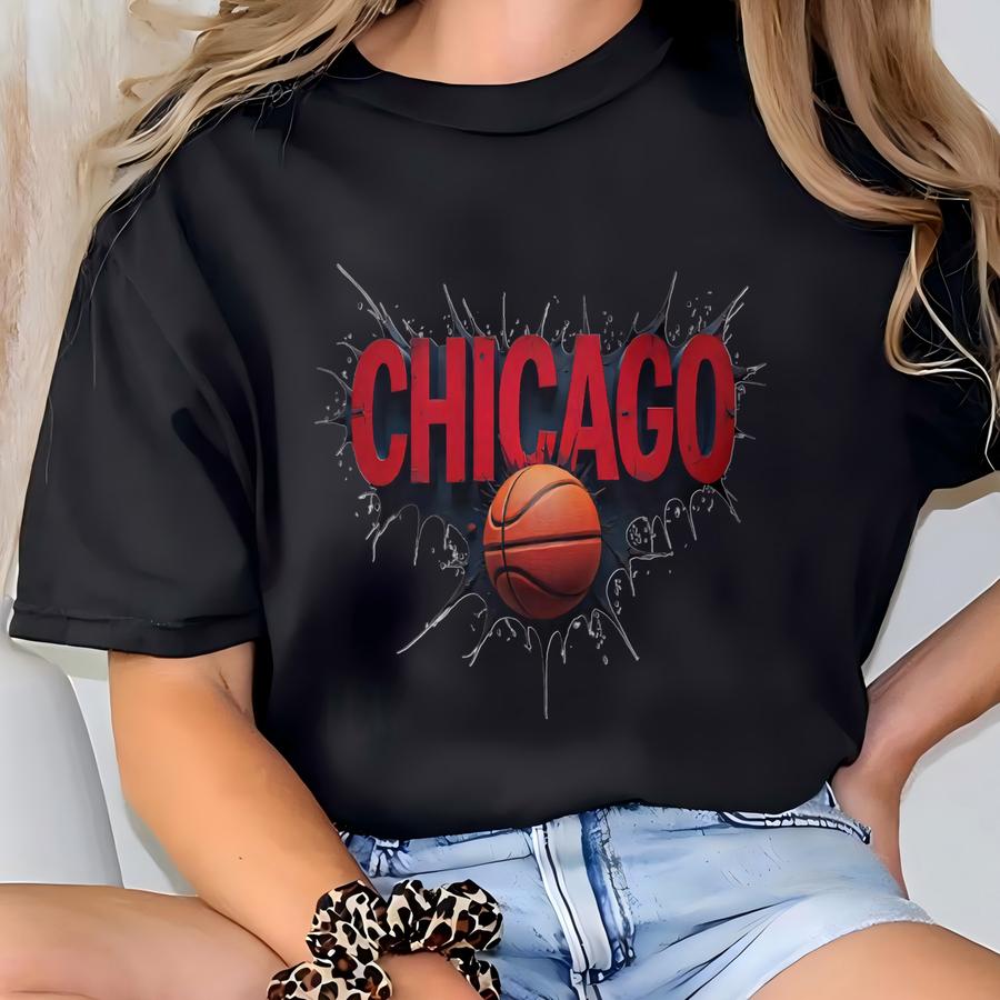 Chicago Basketball Apparel: 3d Graphic Tee, Hoodie, Sweatshirt T-shirt