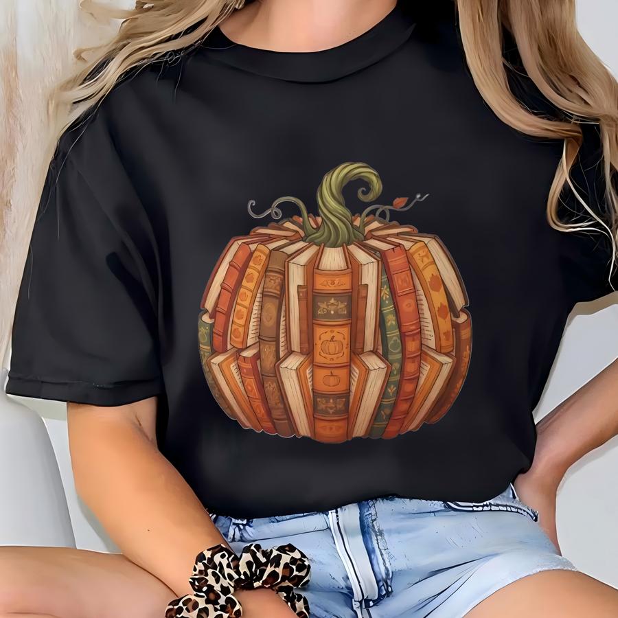 Book Lovers Pumpkin Halloween Hoodie | Literary Fall Apparel | Bookish Autumn Sweatshirt | Reader Gift T-shirt