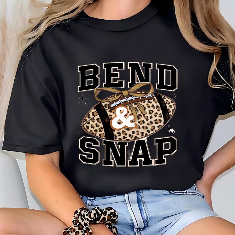 Bend And Snap Football Tee: Retro Sports Season Hoodie T-shirt