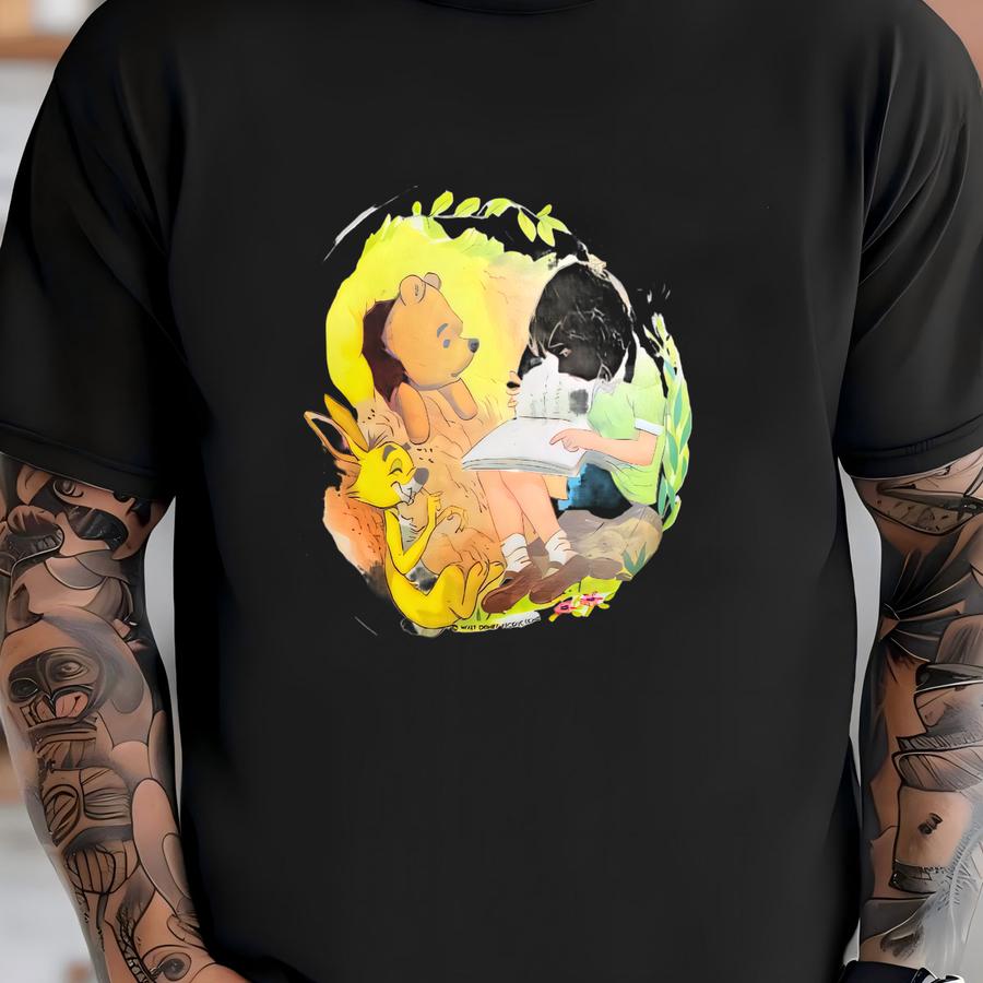 Vintage  Childs Cup Bowl Set Melamine Plastic Pooh Bear T-shirt