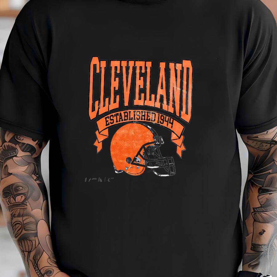 Vintage Cleveland Football Sweatshirt, , Cleveland Game Day Shirt, Cleveland Sweatshirt, Cleveland Football Fan Gift T-shirt