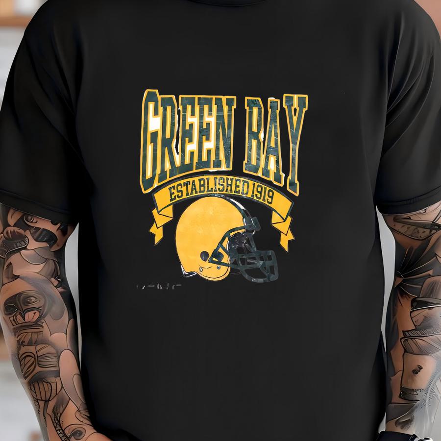 Green Bay Football Vintage 90s Style Sweatshirt, , Sunday Football Shirt, Retro Green Bay Crewneck Tee, Game Day,green Bay Football Shirt T-shirt