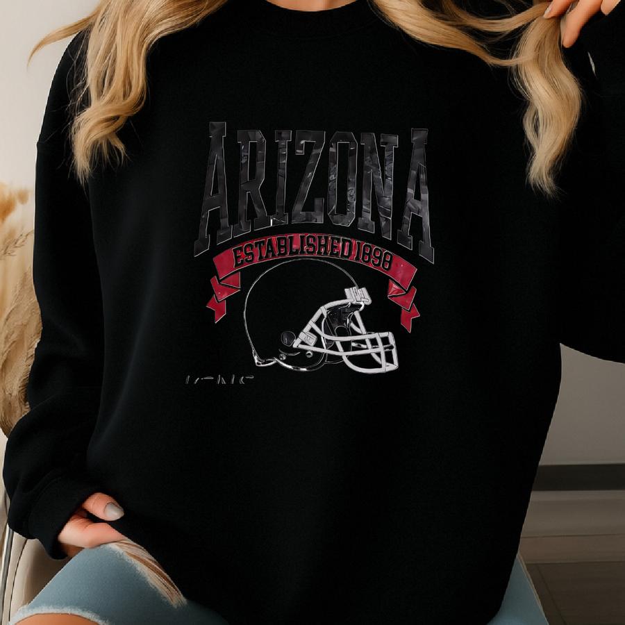 Vintage 90s Style Arizona Football Sweatshirt, Game Day Shirt, Arizona Team Football Shirt, Sunday Arizona, Sport Shirt, Arizona Football Sweatshirt