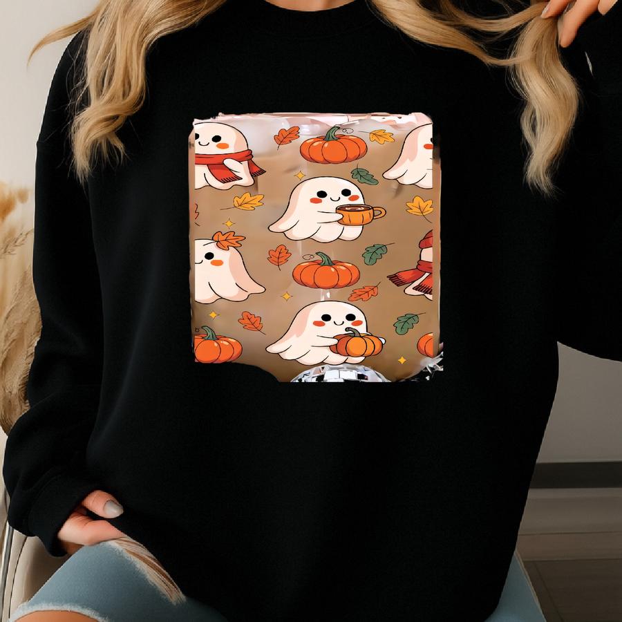 Halloween Bats And Bows Cute Cup With Lid And Straw, Fall Iced Coffee Spooky Season Gift, Halloween Themed Tumbler Mug Sweatshirt