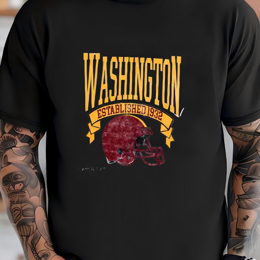 Vintage Washington Football Retro 90s Style Sweatshirt, Washington Football Shirt, Washington Crewneck Sweatshirt, Game Day T-shirt