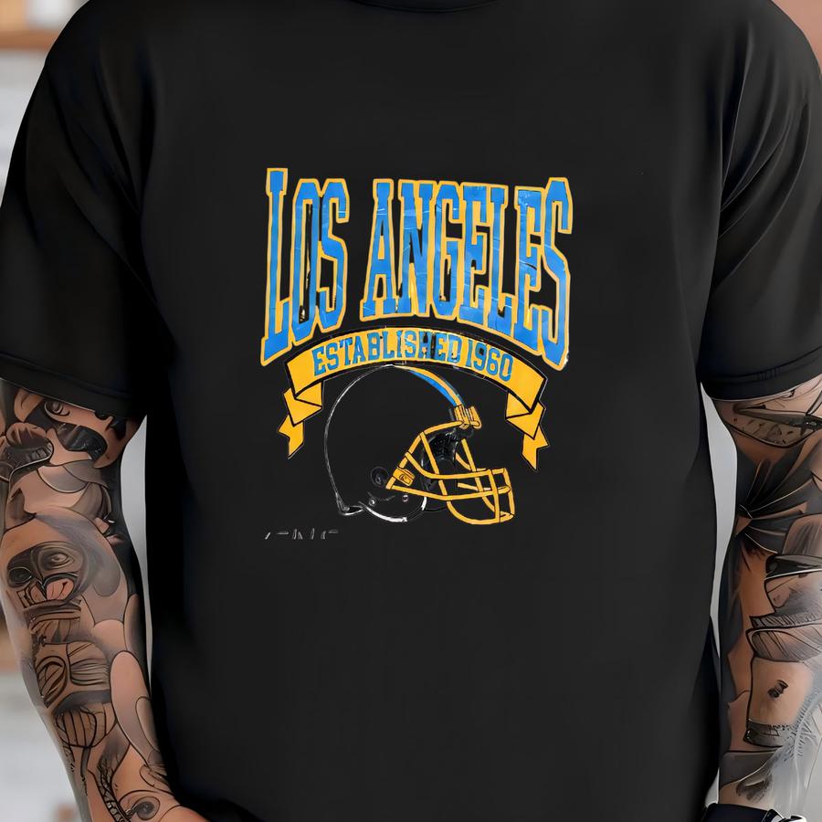 Vintage Los Angeles Football Sweatshirt, Los Angeles Football Shirt, Football Fan Tee, Los Angeles Hoodie, Vintage Game Day Crewneck T-shirt