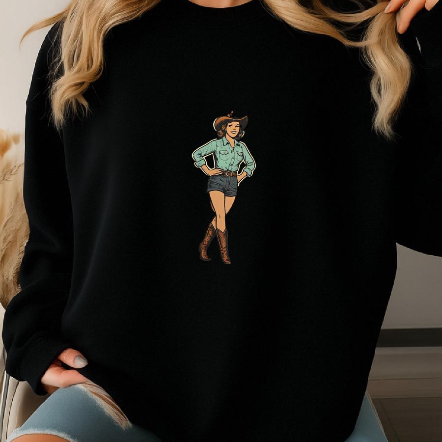 Howdy Darli’n Western Graphic Tee | Country Rodeo Cowboy Style T-shirt Sweatshirt