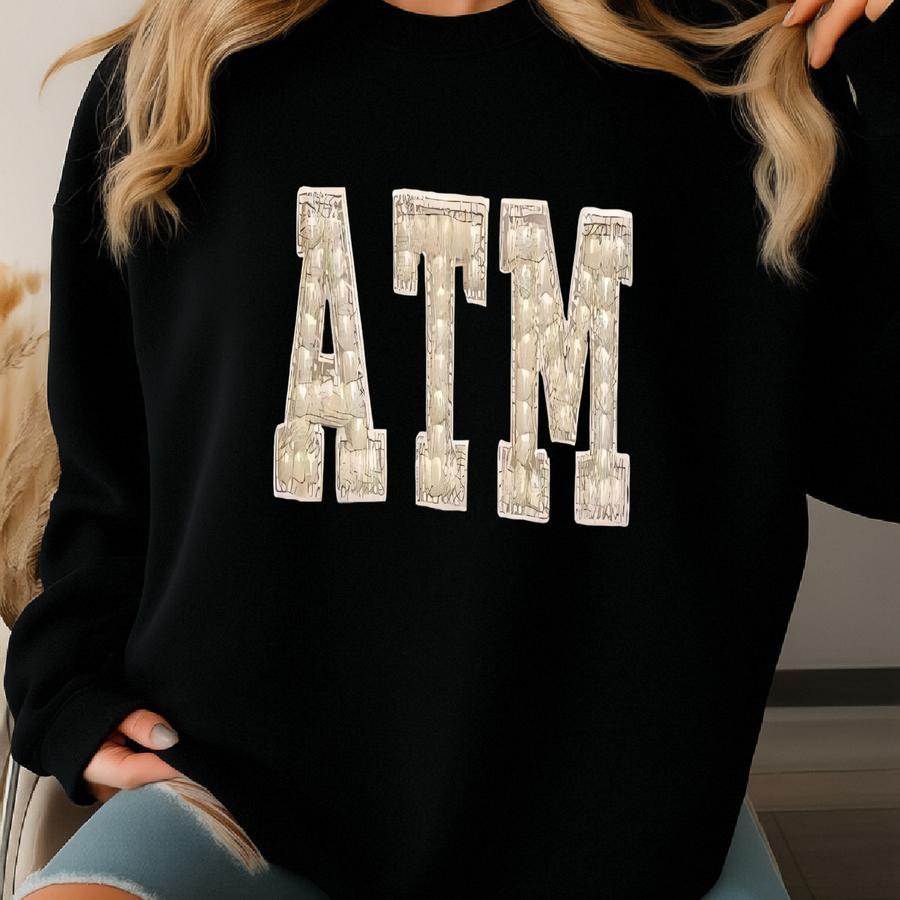 Personalized Clear Stadium Purse: Custom Initial With Bow Keychain Sweatshirt