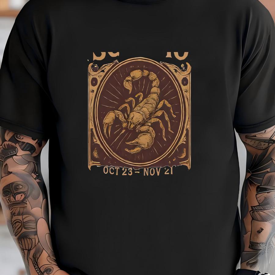 Scorpio Zodiac Hoodie | Unisex Astrology Horoscope Graphic Tee T-shirt