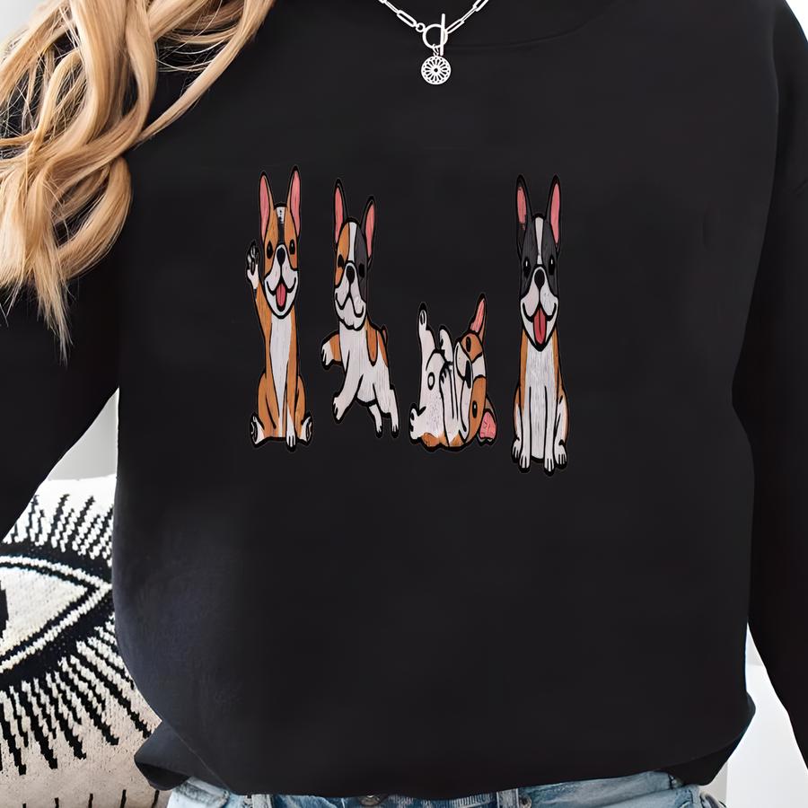 French Bulldog Sweatshirt, Frenchie Dog Crewneck, Dog Mom Shirt, Cozy Dog Hoodie, Pet Lover Jumper Tee, Dog Owner Gifts Sweatshirt French Bulldog Sweatshirt, Frenchie Dog Crewneck, Dog Mom Shirt, Cozy Dog Hoodie, Pet Lover Jumper Tee, Dog Owner Gifts Sweatshirt