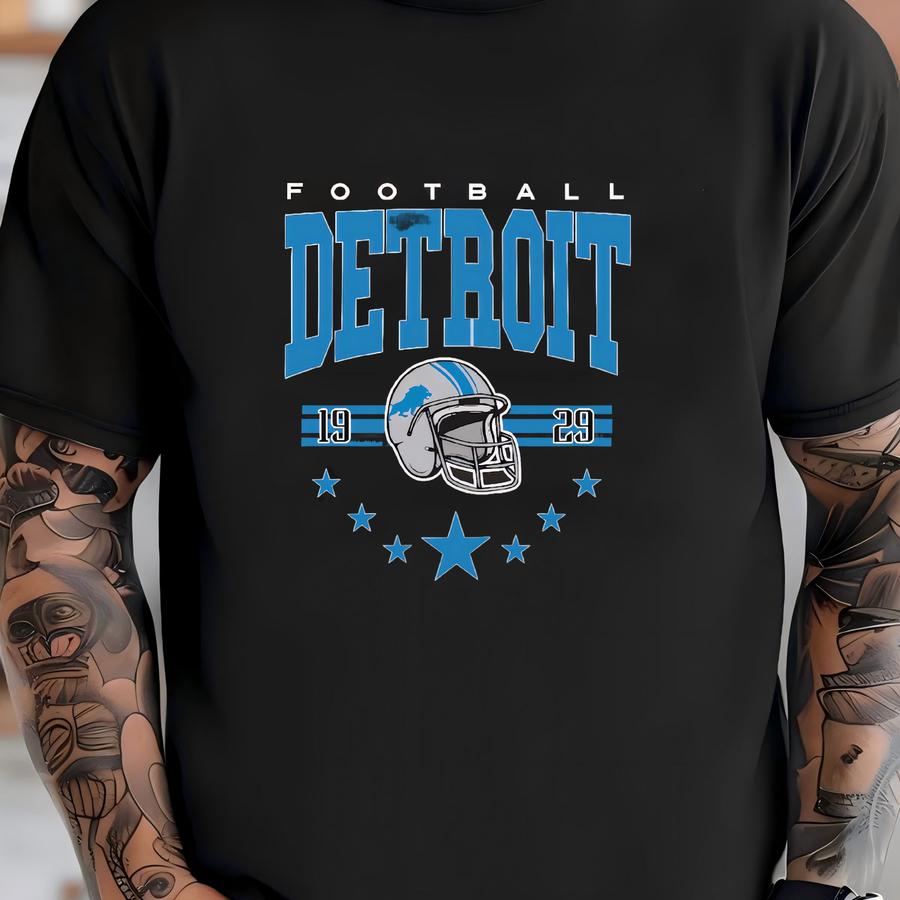 Detroit Football Crewneck, Detroit Sweatshirt, Lion Football Crewneck, Lion Detro Crewneck, Lion Football, Game Day Sweatshirt T-shirt
