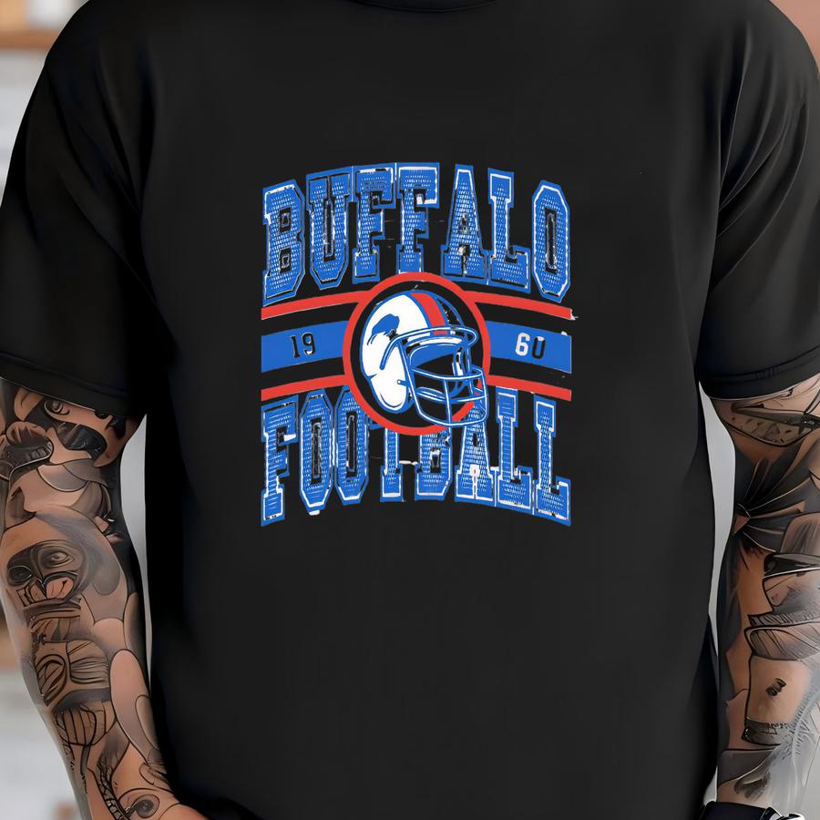 Vintage Buffalo Football Crewneck Sweatshirt, Buffalo Fan Crewneck, Buffalo Football Hoodie, Buffalo Football Jersey, Billive Sweatshirt T-shirt