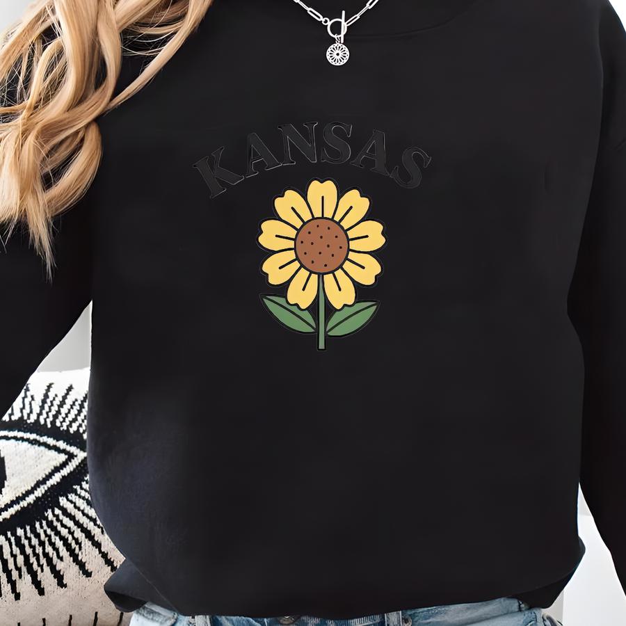 Kansas State Sweatshirt | Suower State Flower Shirt | The Suower State | Kansas Statehood 1861 Apparel | Whimsical State Pride Gift Sweatshirt