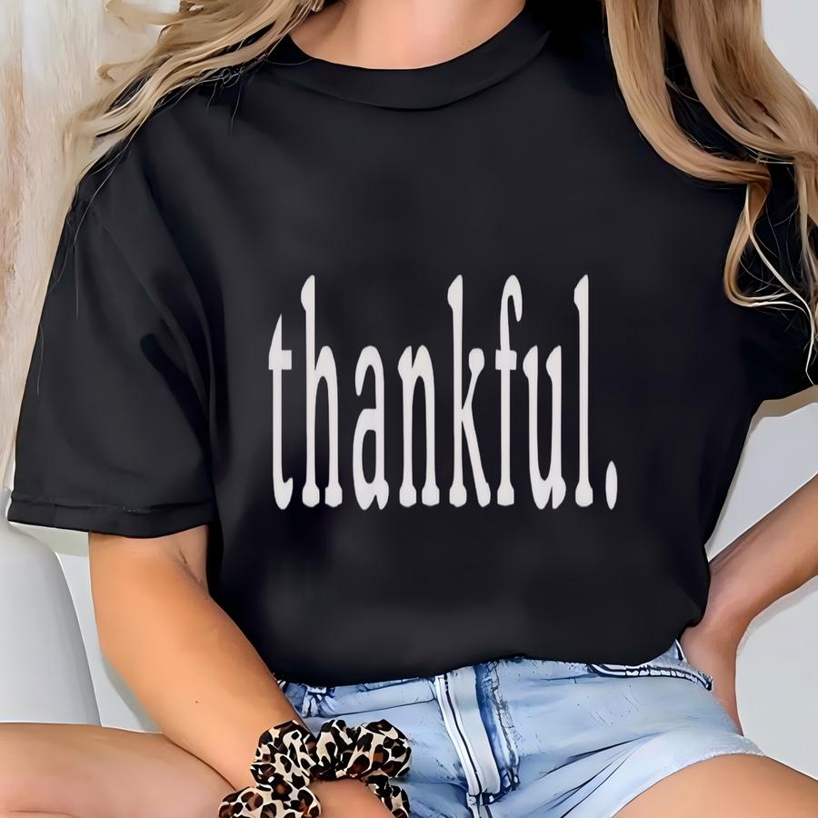 ® Thankful Sweatshirt, O Thanksgiving Sweater, Women's Preppy Fall Gift, Thanksgiving Gifts, Coquette Thankful Sweatshirt T-shirt