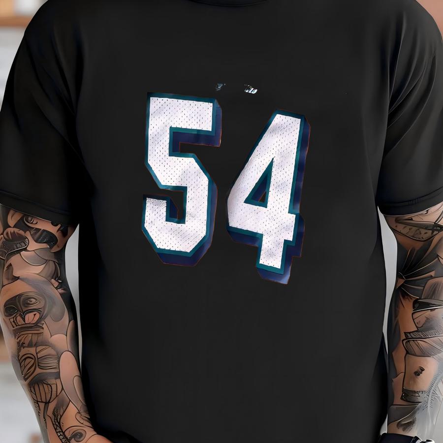 Vintage 00’s  Football Custom Crop #54 Jersey T-shirt