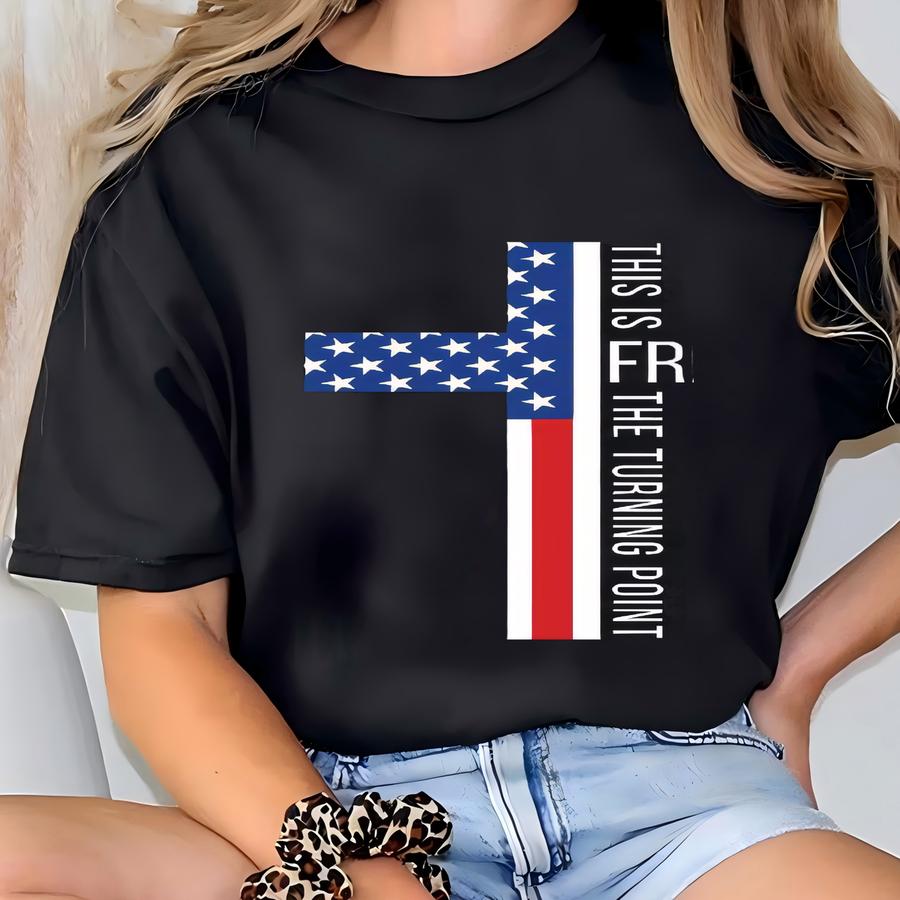 Charli Kirk Shirt, Christian Faith Cross Hoodie, Memorial Shirt, Activist Sweatshirt, Religious Graphic Tshirt T-shirt