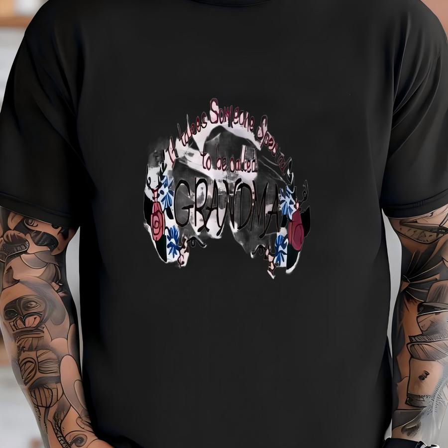 Vintage Grandma Letter Double Neck Sweatshirt Size M/l T-shirt