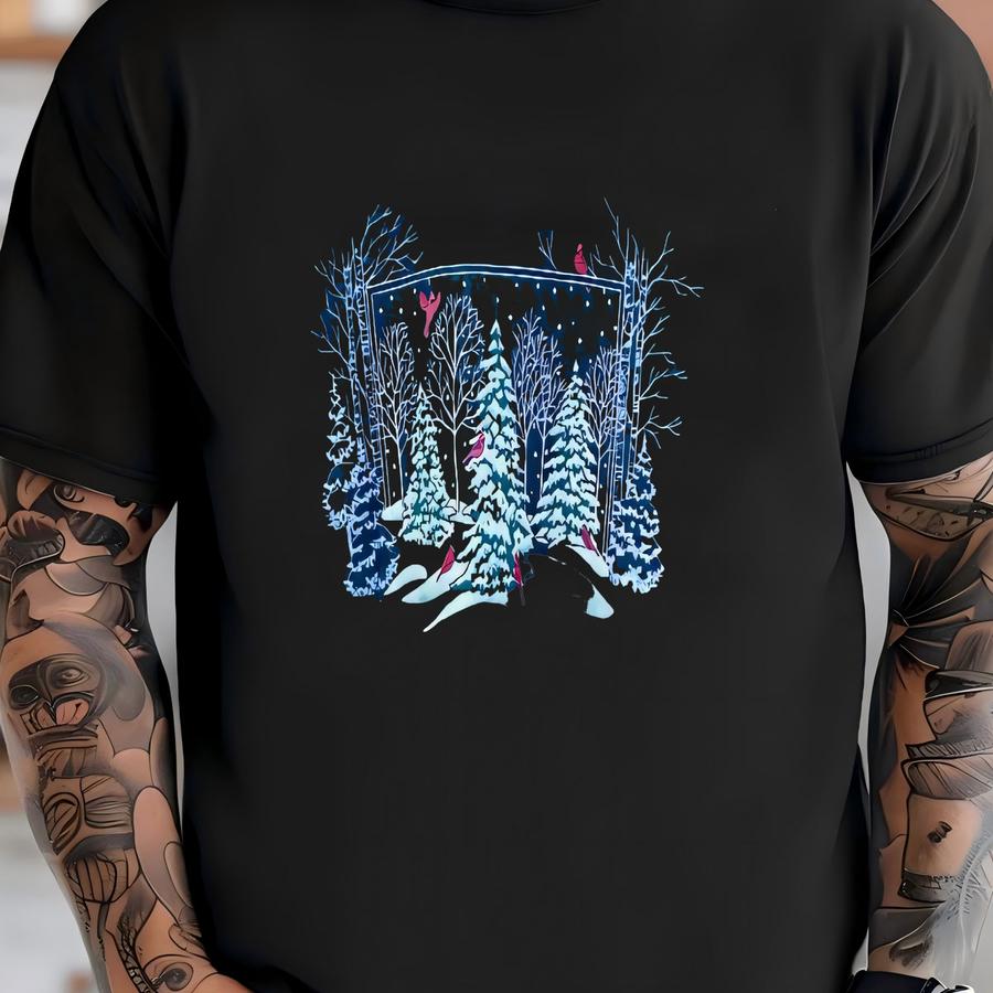 Vintage Winter Season Double Collar Sweatshirt Size M T-shirt