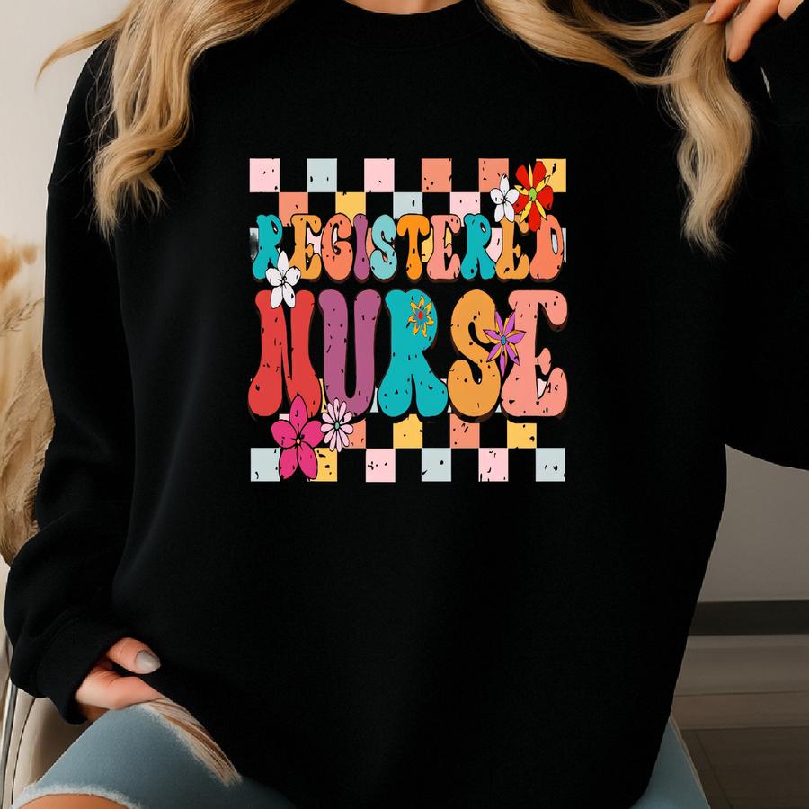 Registered Nurse T-shirt, Cute Nurse Sweatshirt, Nurse Life Hoodie, Nurse Crewneck, Gift For Nurse, Nursing School Shirt, Nurse Gift Sweatshirt