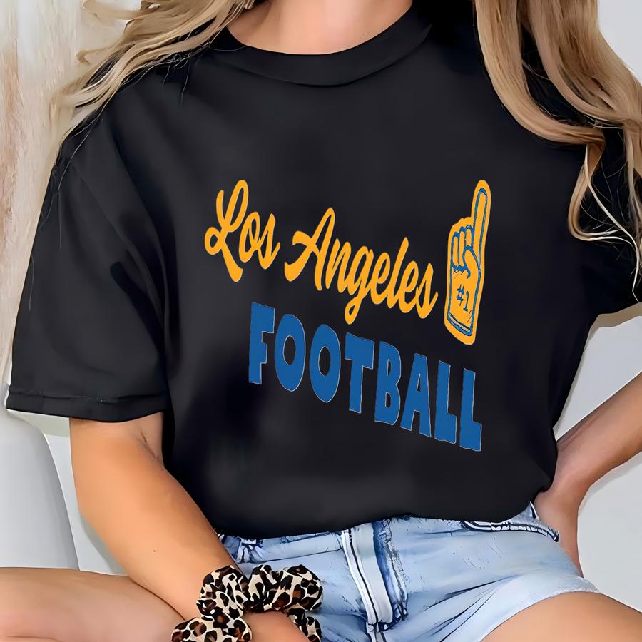 Los Angeles Football Shirt, Rams Shirt, Los Angeles Football Crewneck Tee, Rams Game Day Tee,los Angeles Rams Football T-shirt
