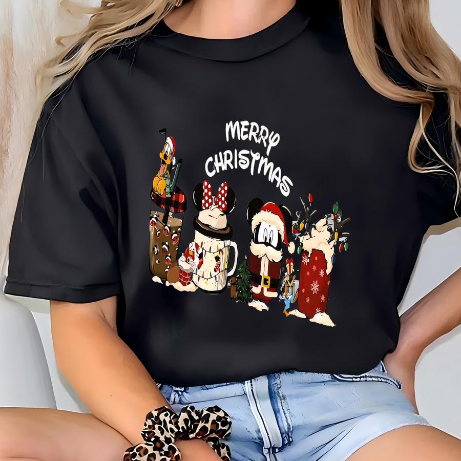 Christmas Coffee Sweatshirt, Coffee Lover Sweater, Women Coffee Shirt, Latte Tshirt T-shirt