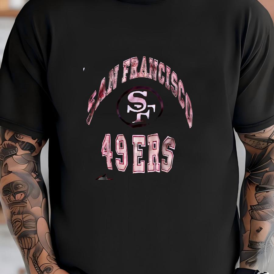 Vintage 80s San Francisco 49ers Raglan Crop Top: Football Tee T-shirt