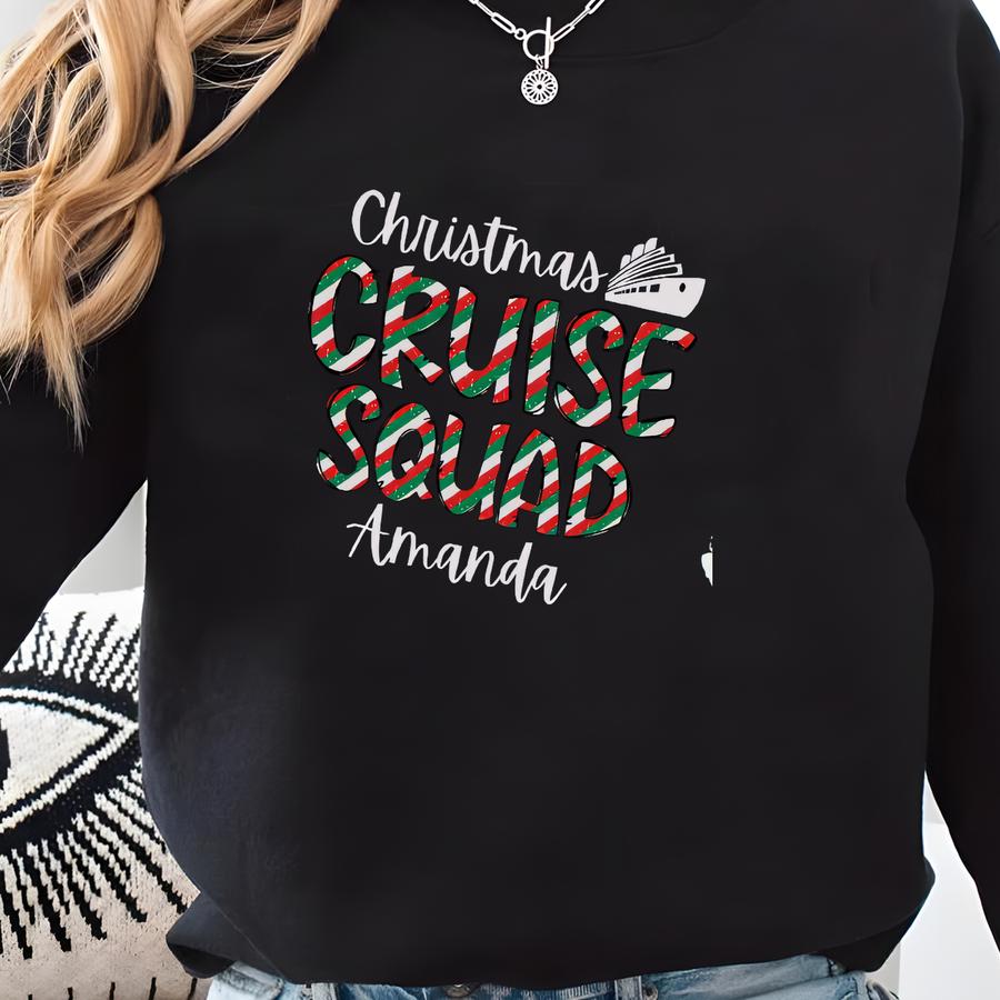 Personalized Christmas Cruise Shirts, Cruise Shirts, Family Matching Cruise Tees, Holiday Cruise Trip, Cruise Gifts, Custom Cruise Sweatshirt