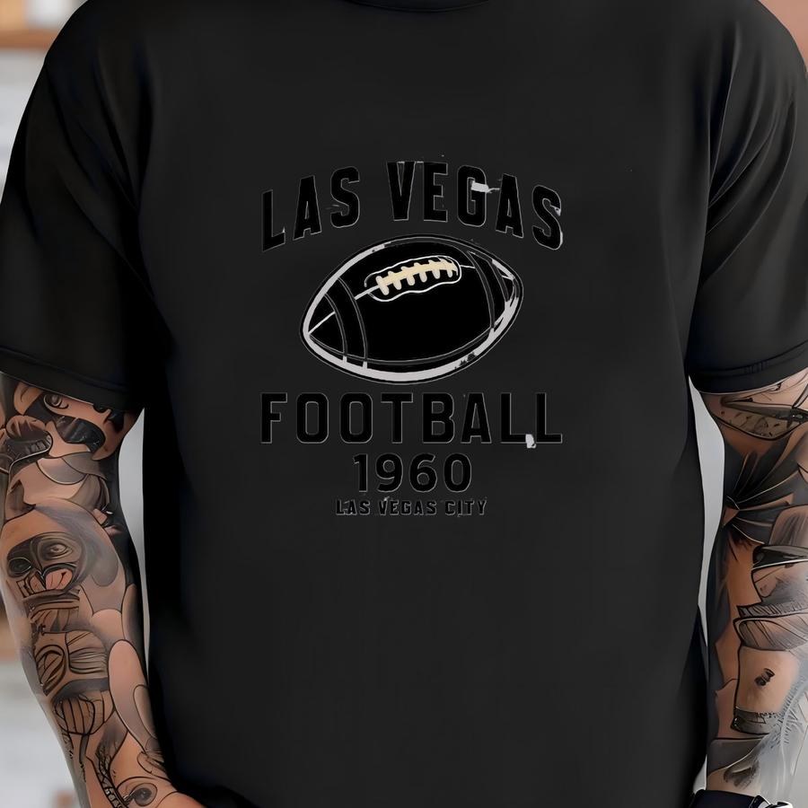 Las Vegas Football Hoodie: Retro Sports Tee 1960, Game Day Sweater T-shirt
