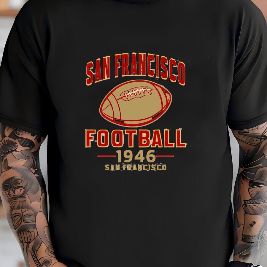 San Francisco Football Hoodie, Retro Sports Sweater, Game Day Tee T-shirt