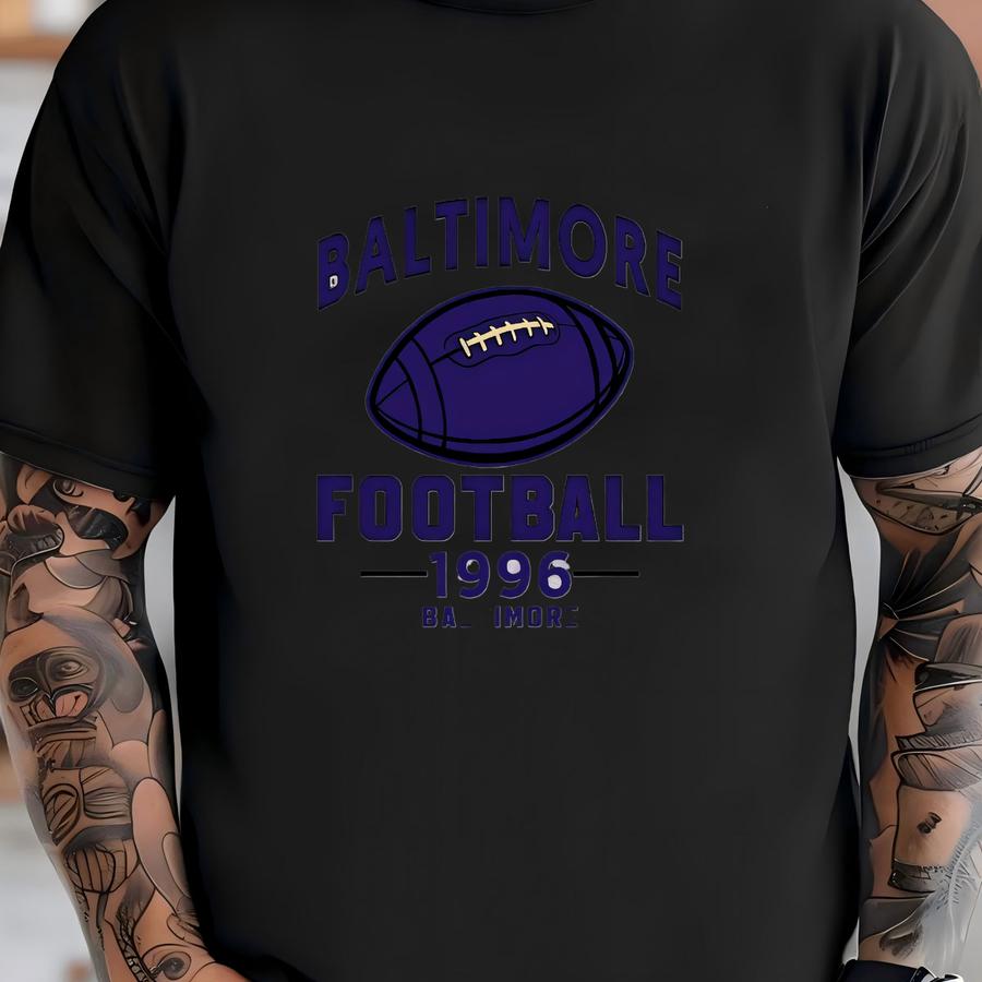 Baltimore Football Hoodie, Retro Sports Sweater, Game Day Tee T-shirt