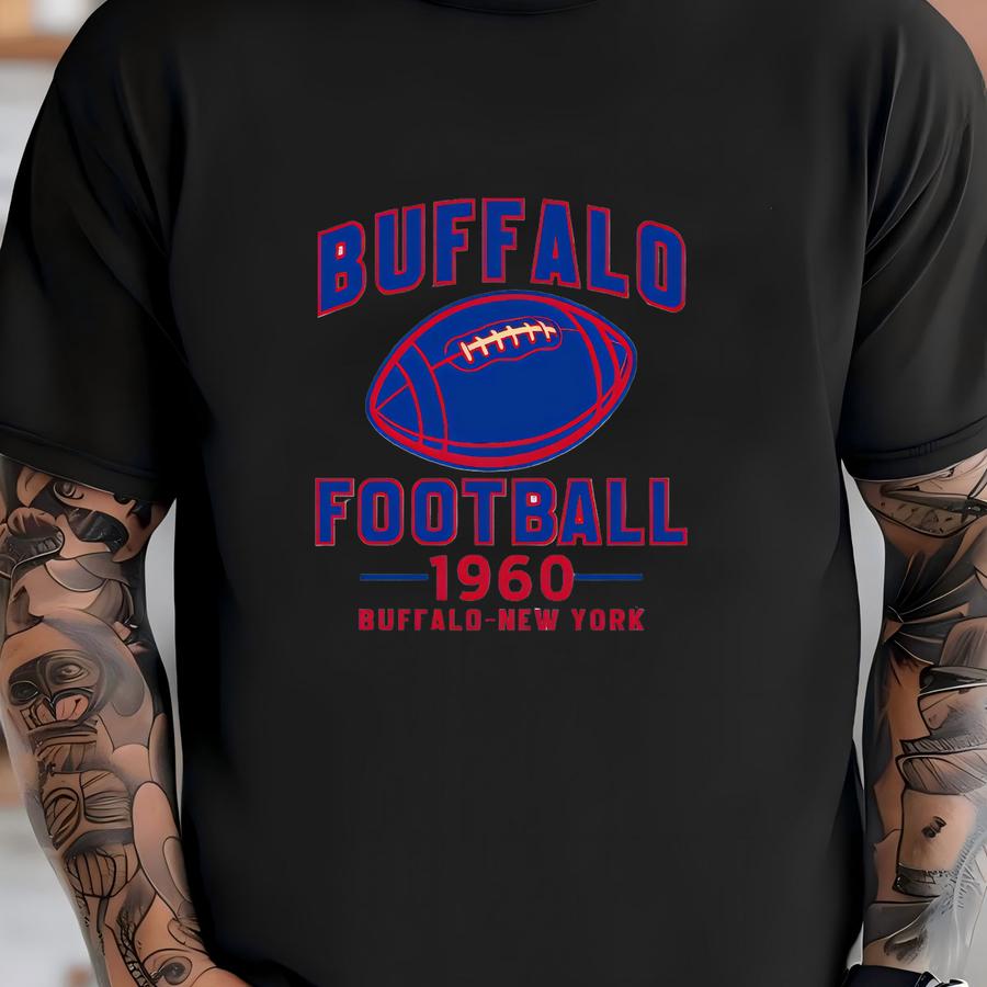 Buffalo Football Hoodie, Retro Sports Sweater, Game Day Tee T-shirt