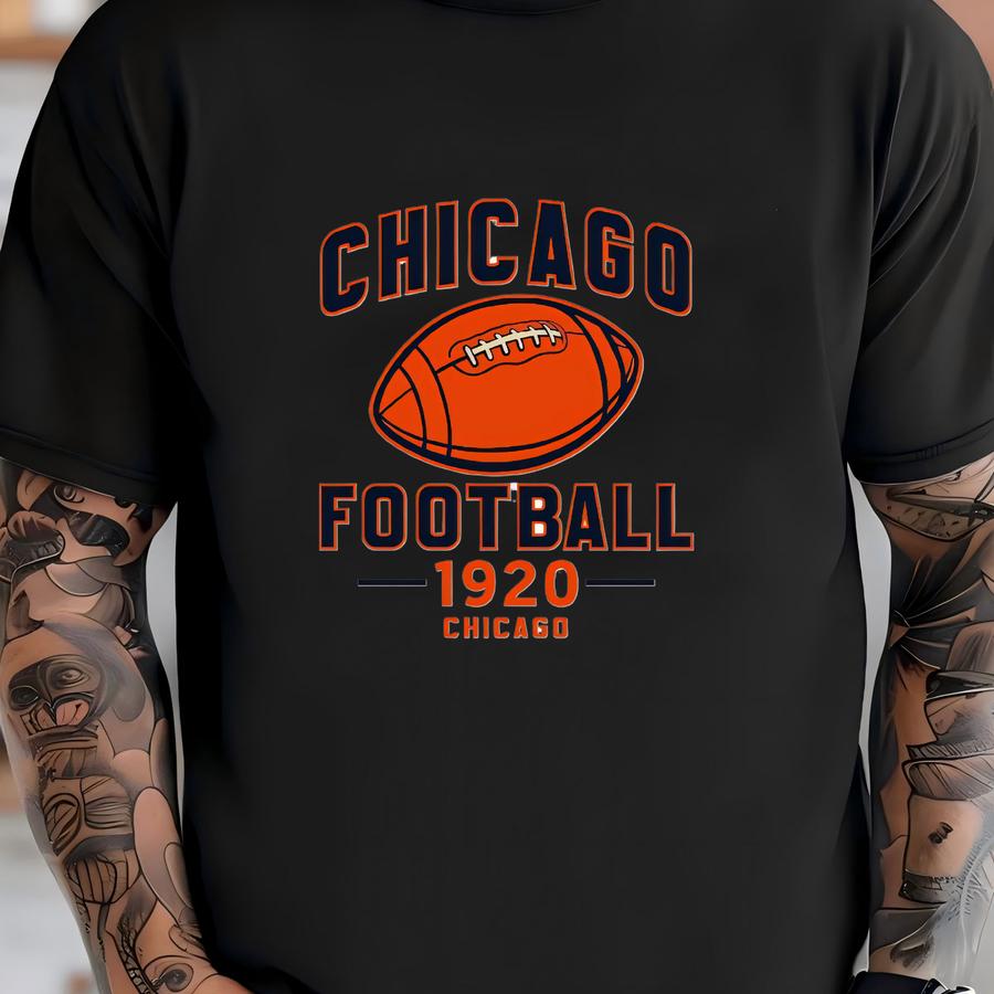 Chicago Football Hoodie, Retro Sports Sweater, Game Day Tee T-shirt