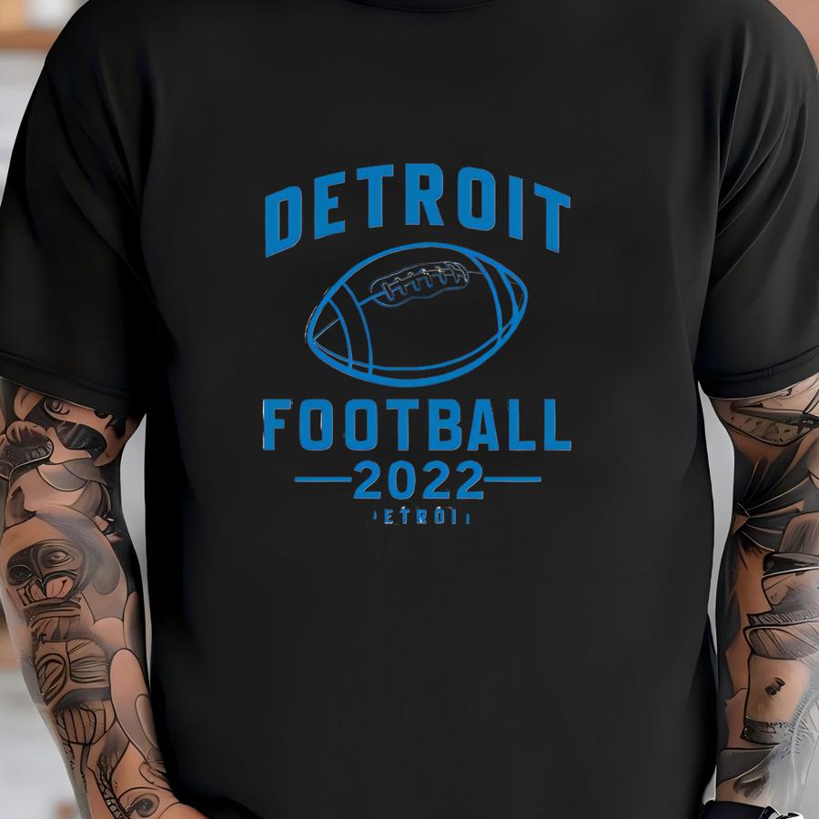 Detroit Football Hoodie, Retro Sports Sweater, Game Day Tee T-shirt