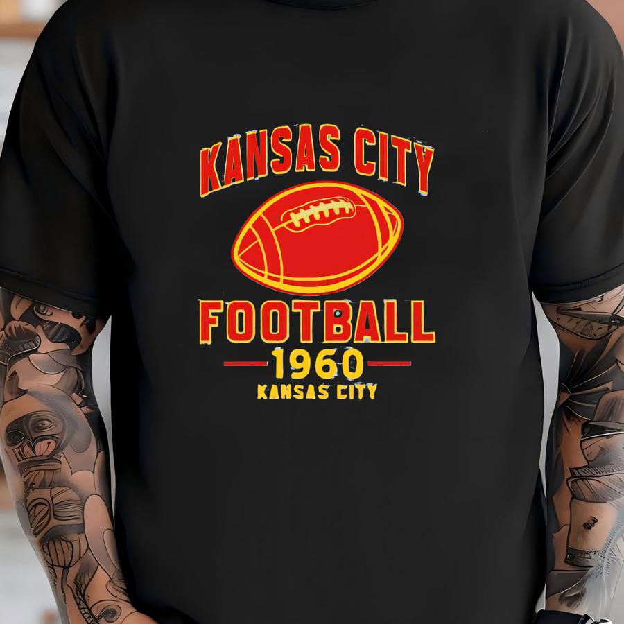 Kansas City Football Hoodie, Retro Sports Sweater, Game Day Tee T-shirt