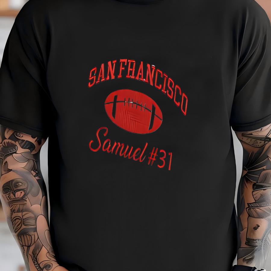 San Francisco Quarter Zip Sweatshirt - Personalized Football Pullover, Custom Cozy Game Day T-shirt