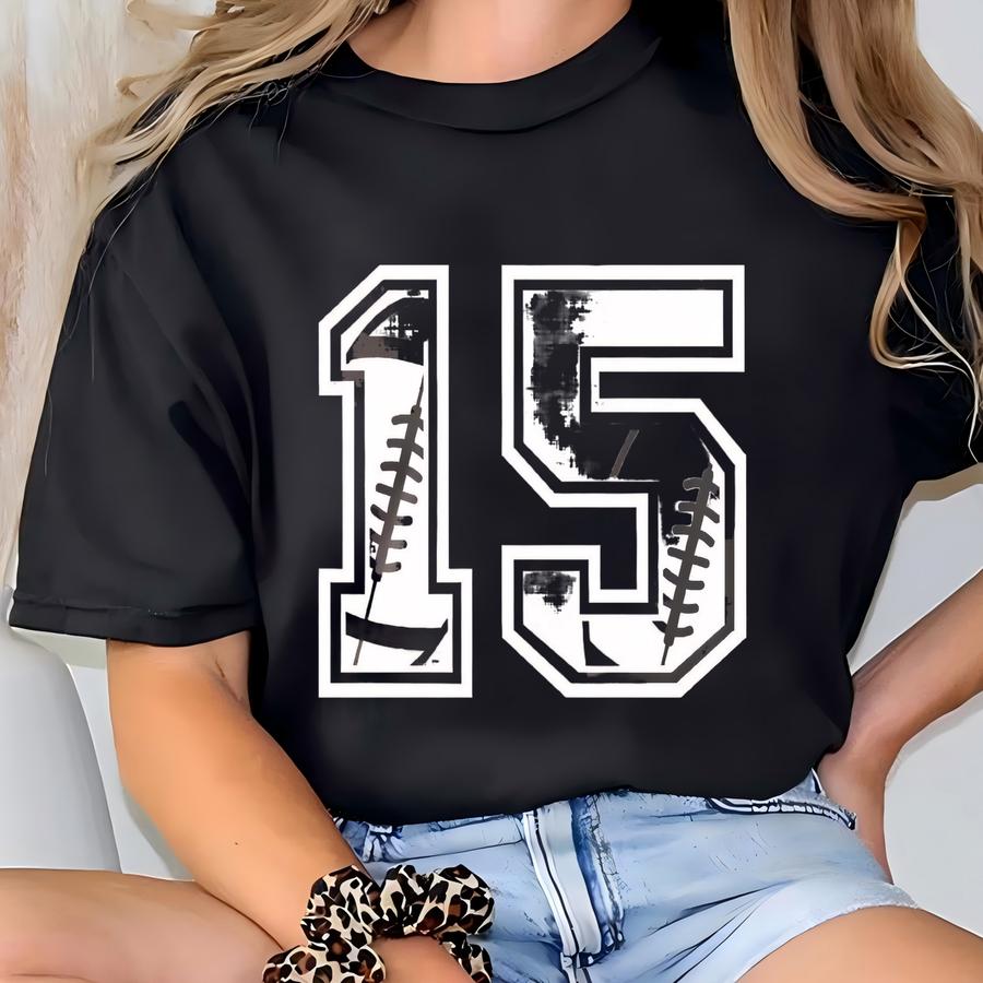 Custom Football Number Shirt, Personalized Football Number Shirt, Custom School Team Number Shirt, College Football Hoodie T-shirt