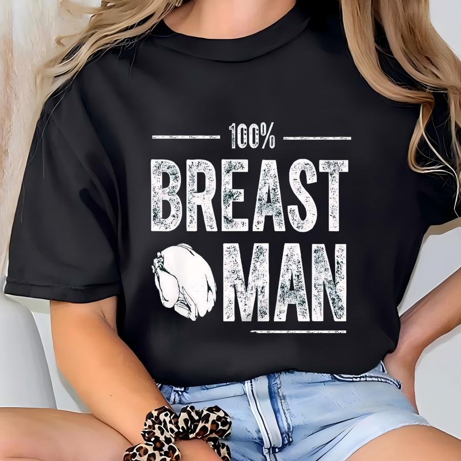 Funny Breast Man Thanksgiving Hoodie: Inappropriate Humor T-shirt