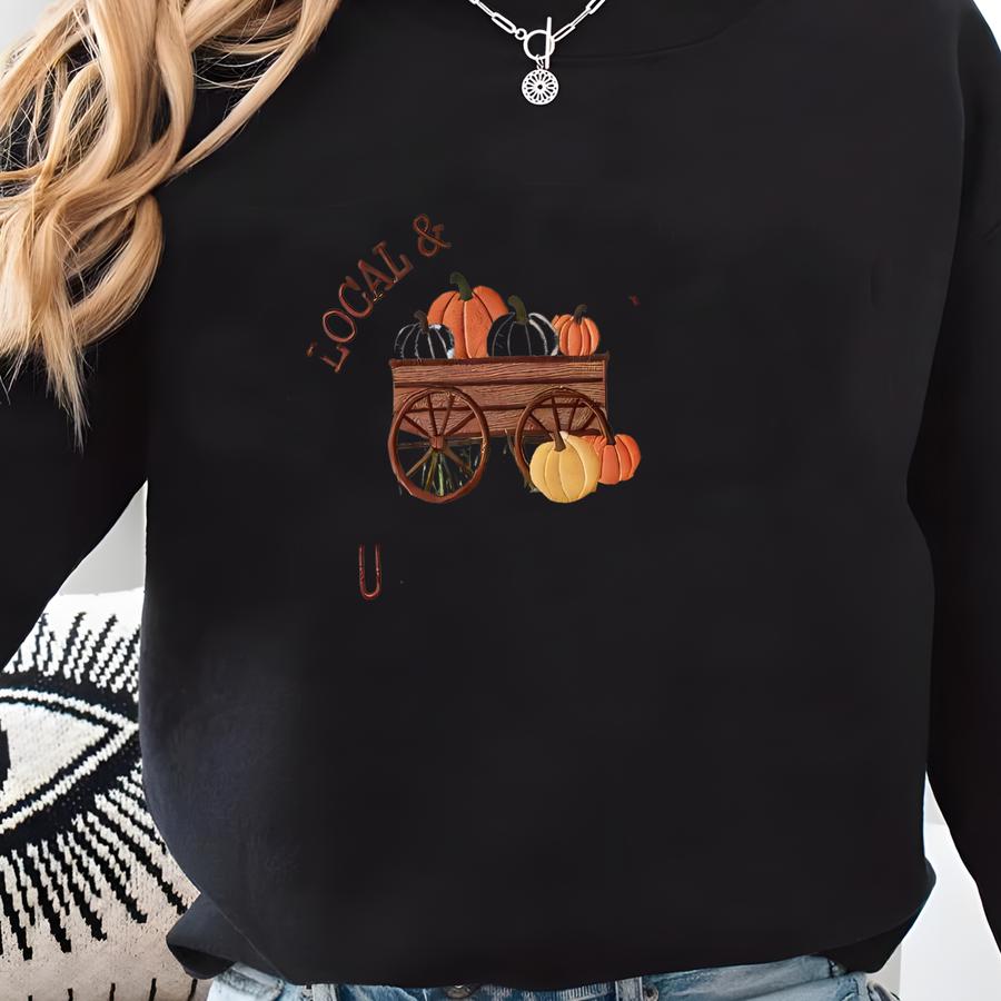 Halloween Sweatshirt, Pumpkin Patch Sweatshirt, Fall Sweatshirt, Pumpkin Crewneck, Halloween Gift, Cozy Fall Aesthetic Sweatshirt