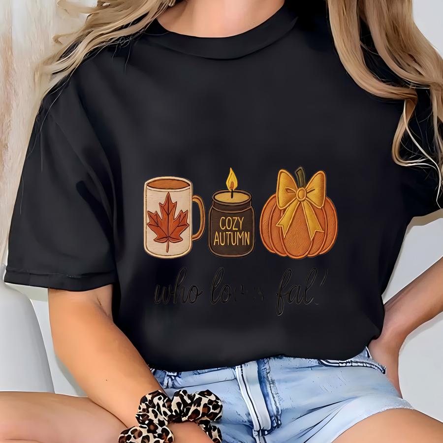 Just A Girl Who Loves Fall Sweatshirt, Fall Sweatshirt, Fall Shirt, Football Mom Shirt, Coffee Lover Shirt, Fall Shirt, Thanksgiving Gift T-shirt