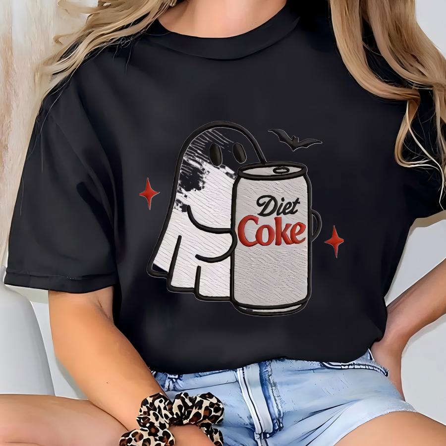 Halloween Diet Coke Ghost Sweatshirt, Diet Coke Ghost Sweater, Funny Ghost Diet Coke Sweatshirt, Gift For Diet Coke Lover T-shirt