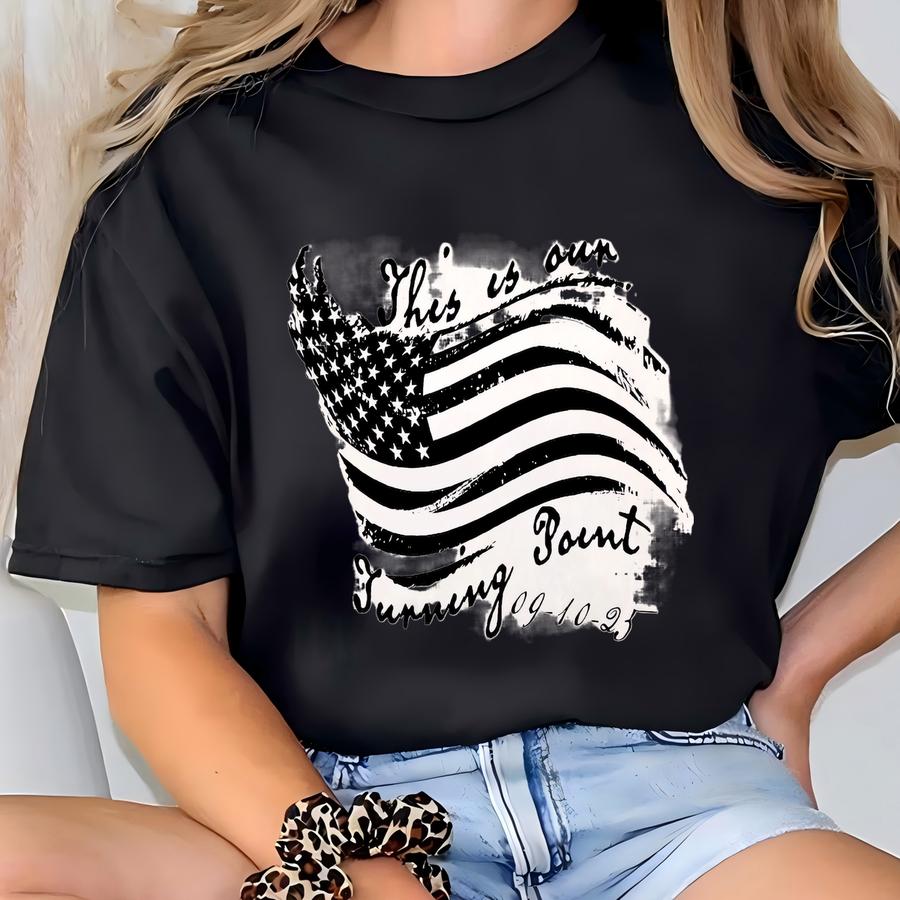 Turning Point Charli Kirk Sweatshirt, Shirt, Rest In Peace Charlie Sweatshirt, Memorial Hoodie, Republican Shirt T-shirt