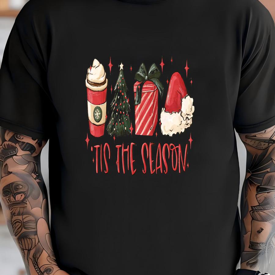 Tis The Season Sweatshirt, Christmas Tis The Season Sweatshirt, Merry Christmas Shirt, Christmas Sweatshirt, Cute Winter Hoodie T-shirt