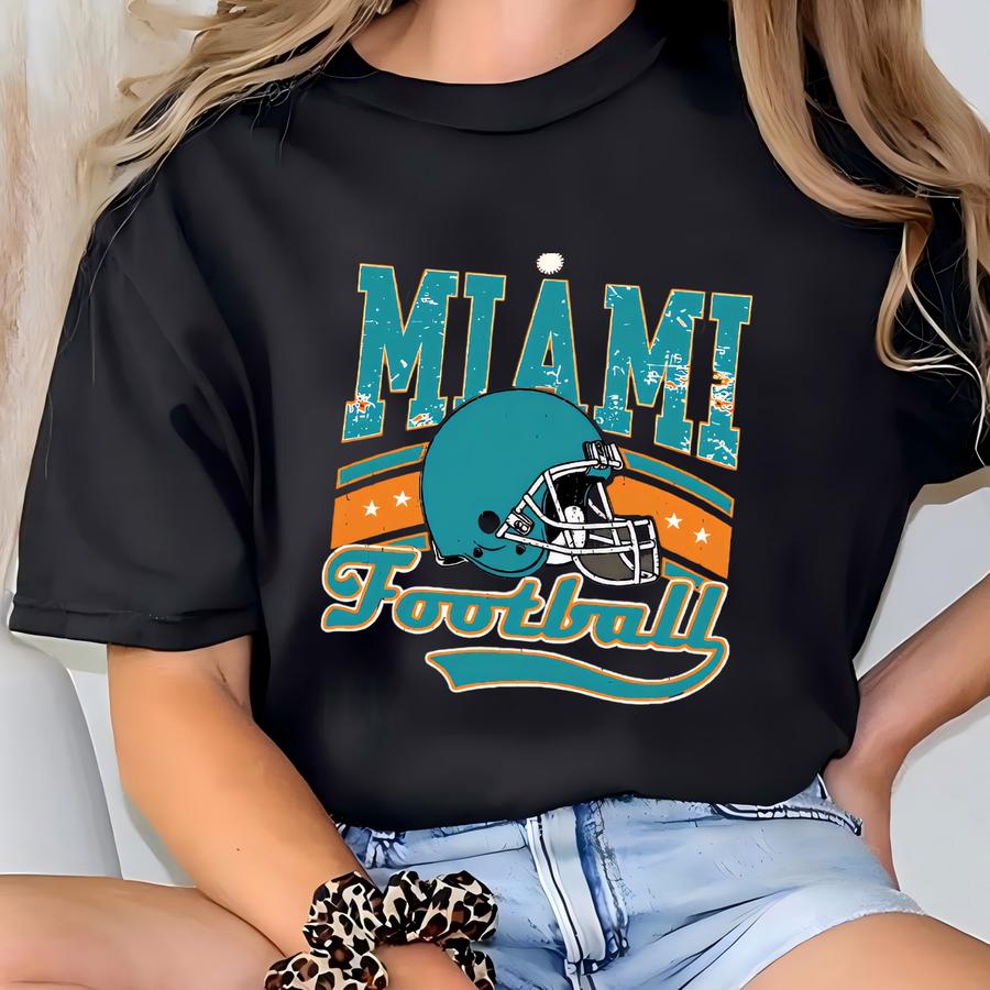 Retro Mascot Miami Sports Hoodie, 70s Style Miami Florida Game Day Hoodie,  Miami Vintage Fan Shirt, Tsf239 T-shirt