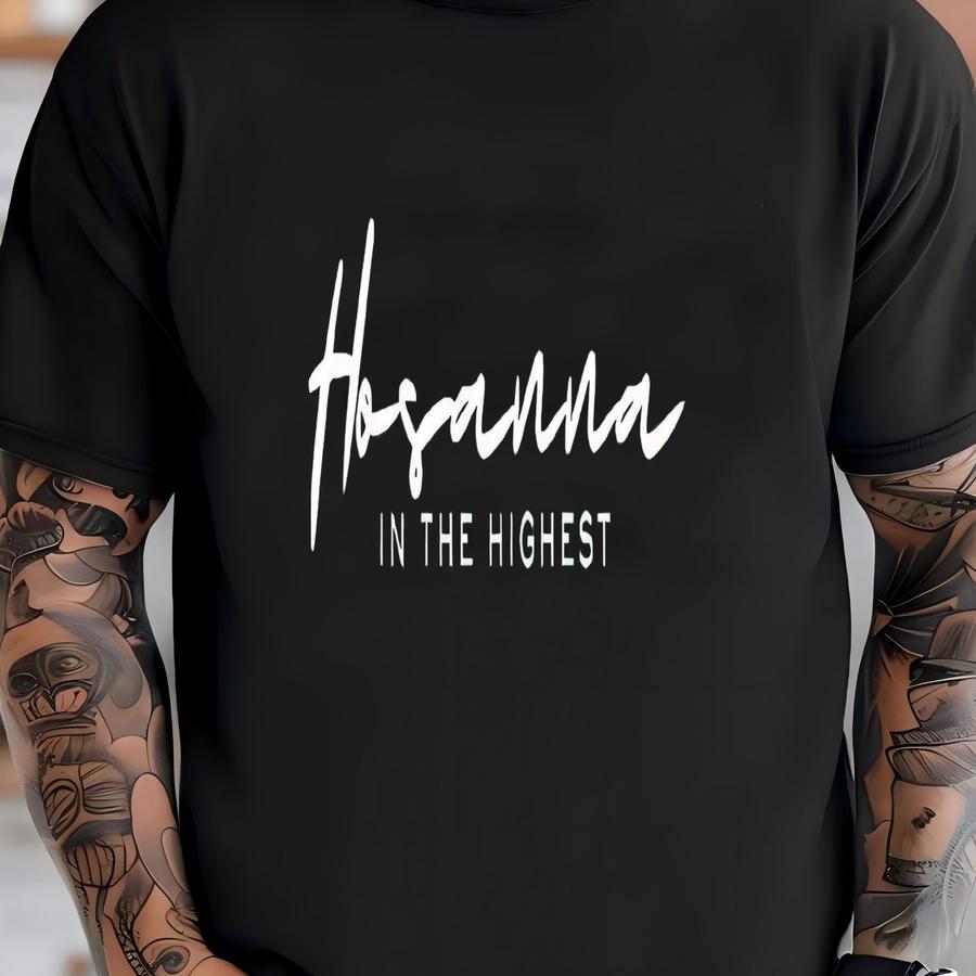 Hosanna In The Highest Catholic Sweatshirt | Women’s Christian Apparel | Daily Mass Eucharist Gift T-shirt