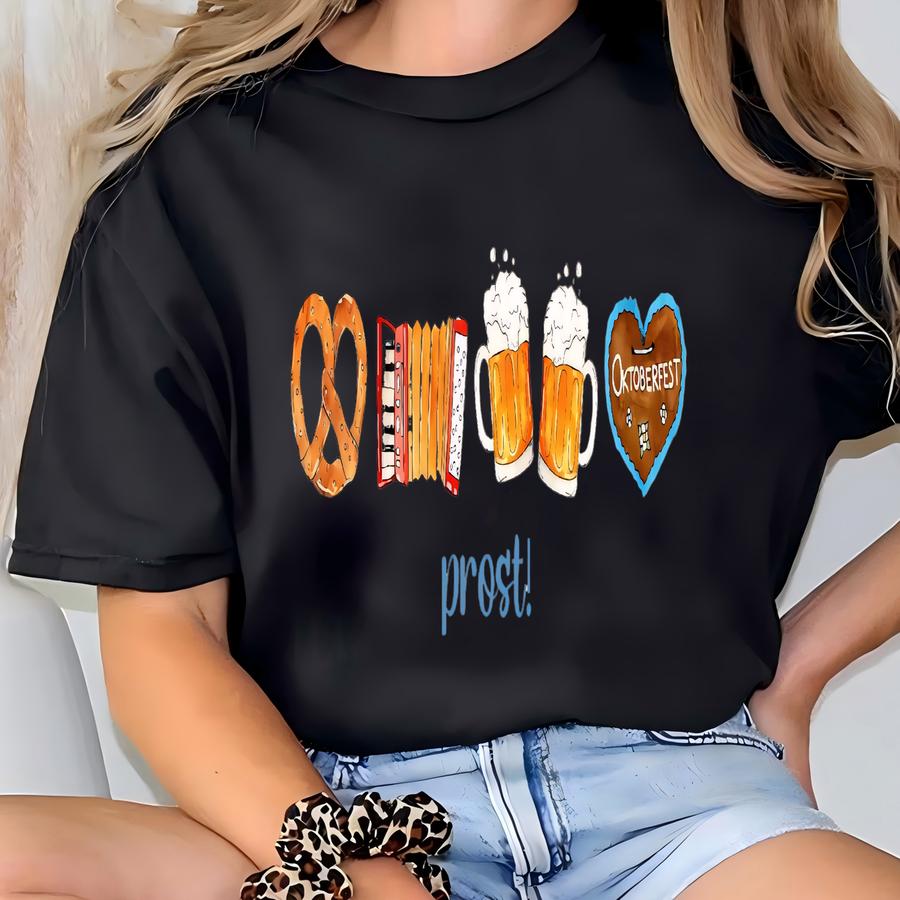 Prost Oktoberfest Toddler Sweatshirt, German Prost Baby Romper, October Fall Beer Festival Shirt, Group Oktoberfest Kid Outfit, Drinking Tee T-shirt