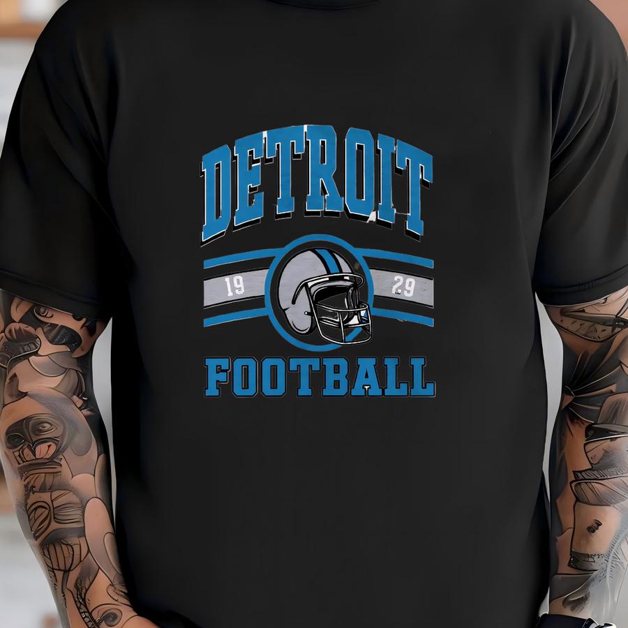 Detroit Football Vintage Sweatshirt Hoodie, Detroit Football Tee, Detroit Football Shirt, Detroit Lion Sweater, Sunday Football Sweatshirt T-shirt