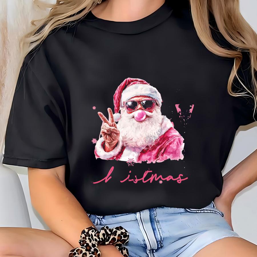 Retro Santa Merry Christmas Sewatshirt, Santa Claus Sweater, Funny Christmas Sweatshirt, Santa Sweatshirt, Women Gift For Christmas T-shirt
