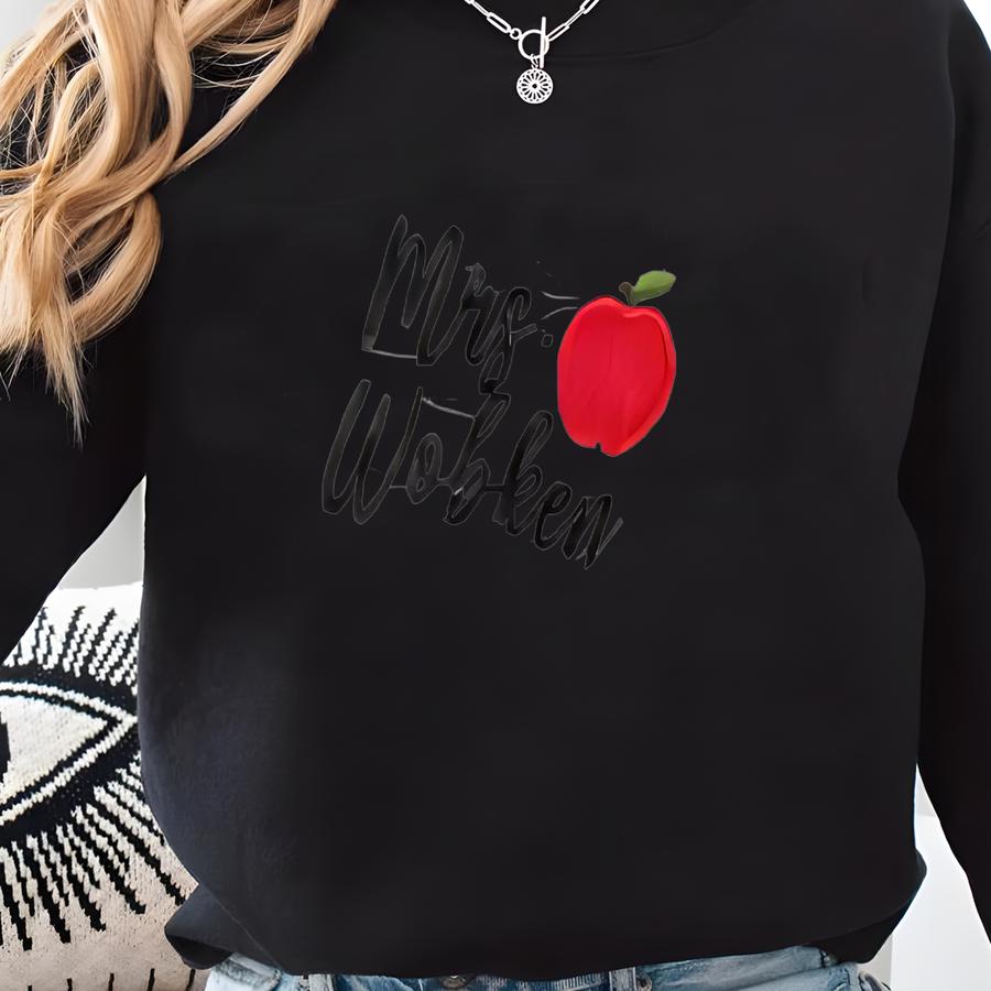 Custom Teacher Quarter Zip Sweatshirt | Personalized Pullover | Teacher Apple Gift Sweatshirt