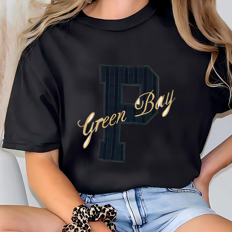 Vintage Y2k Green Bay Football Sweatshirt Medium Green Bay  Logo Crewneck Gb Football Club Sweater M T-shirt