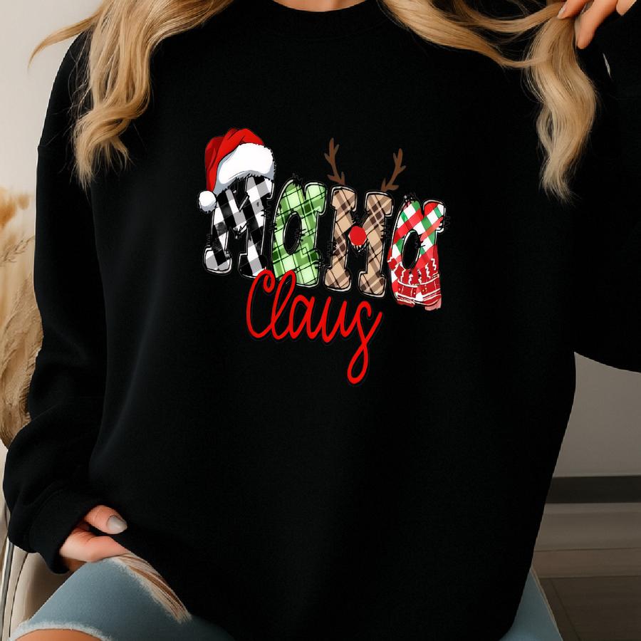 Christmas Mama Claus Tee, Mama Tee, Christmas, Christmas Mom, Merry Christmas, Cute Christmas Mom, Xmas Sweatshirt